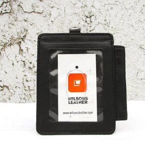Wilsons Leather lanyard credit card holder 4 1/8"X3 5/8"
